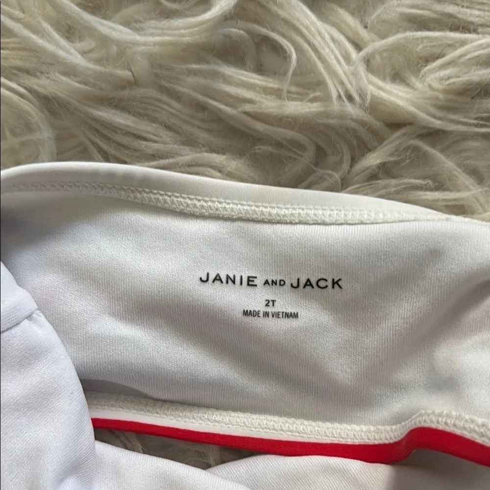 Janie and Jack Red and White Striped Bikini Set